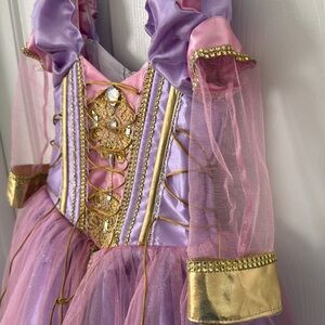 Purple and Gold Kids Princess Costume